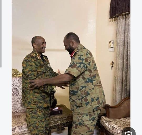 عبد الرحمن الصادق المهدي يلتقي الفريق عبد الفتاح البرهان في بورتسودان | Abdelrahman Al Sadiq Al Mahdi meeting General Abdel Fattah Al-Burhan in Port Sudan