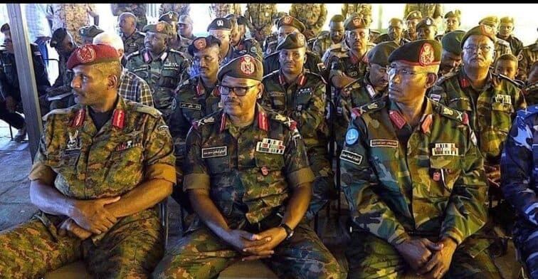قادة من القوات المسلحة في اجتماع ببورتسودان | Armed forces commanders at a meeting in Port Sudan