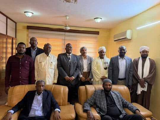 عبد الرحمن الصادق المهدي في لقاء يضم قيادات سودانية | Abdelrahman Al Sadiq Al Mahdi at a meeting of Sudanese leaders